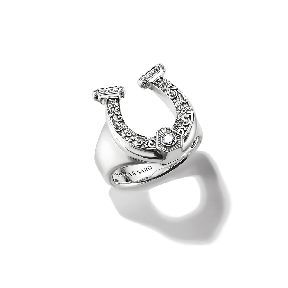 Thomas Sabo Elyndra Ring Hufeisen Elyndra geschwärtzt Silber TR2509-643-14 bei Juwelier am Schloss in Schwetzingen Baden-Württemberg