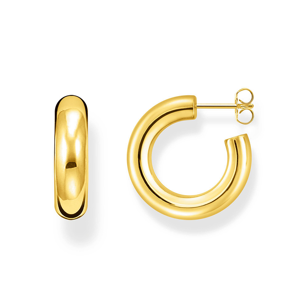 Thomas Sabo Essentials Creolen Chunky klein vergoldet CR635-413-39 bei Juwelier am Schloss in Schwetzingen Baden-Württemberg