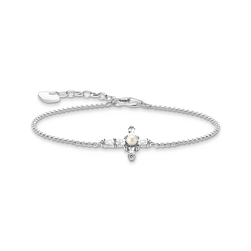 Thomas Sabo True Romance Armband mit weißem Kreuz Cross Romance Silber A2173-167-14 bei Juwelier am Schloss in Schwetzingen Baden-Württemberg