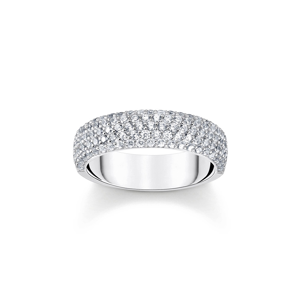 Thomas Sabo True Romance Ring mit weißem Zirkonia-Pavé Silber TR2460-051-14 bei Juwelier am Schloss in Schwetzingen Baden-Württemberg
