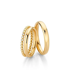 Fischer Trauringe Classics Trauring-Triset Liebling 38-07673-020 / 07-02600 bei Juwelier am Schloss in Schwetzingen Baden-Württemberg