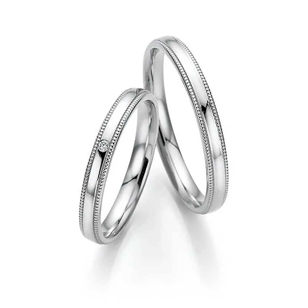 Fischer Trauringe Classics Trauringe Berührung 38-07668-028 bei Juwelier am Schloss in Schwetzingen Baden-Württemberg