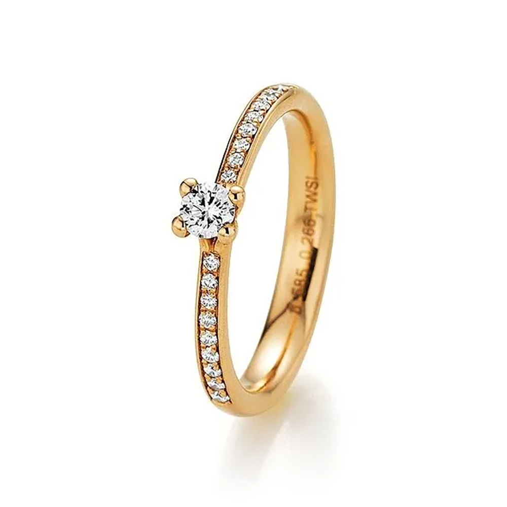 Fischer Trauringe Diamantringe Verlobungsring Traum in Gold 39-02040-030 bei Juwelier am Schloss in Schwetzingen Baden-Württemberg