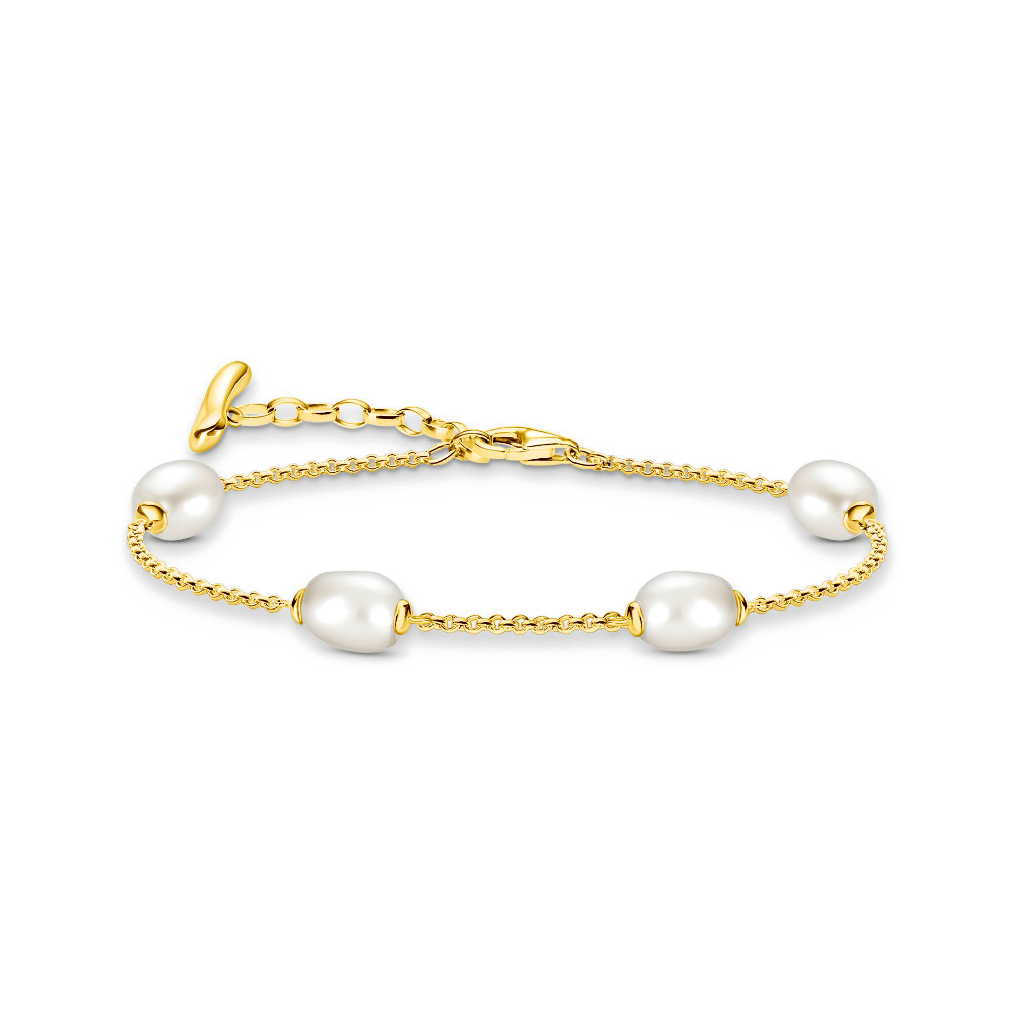 Thomas Sabo Armband mit Perlen Natural Beauty vergoldet A2189-430-14 bei Juwelier am Schloss in Schwetzingen Baden-Württemberg