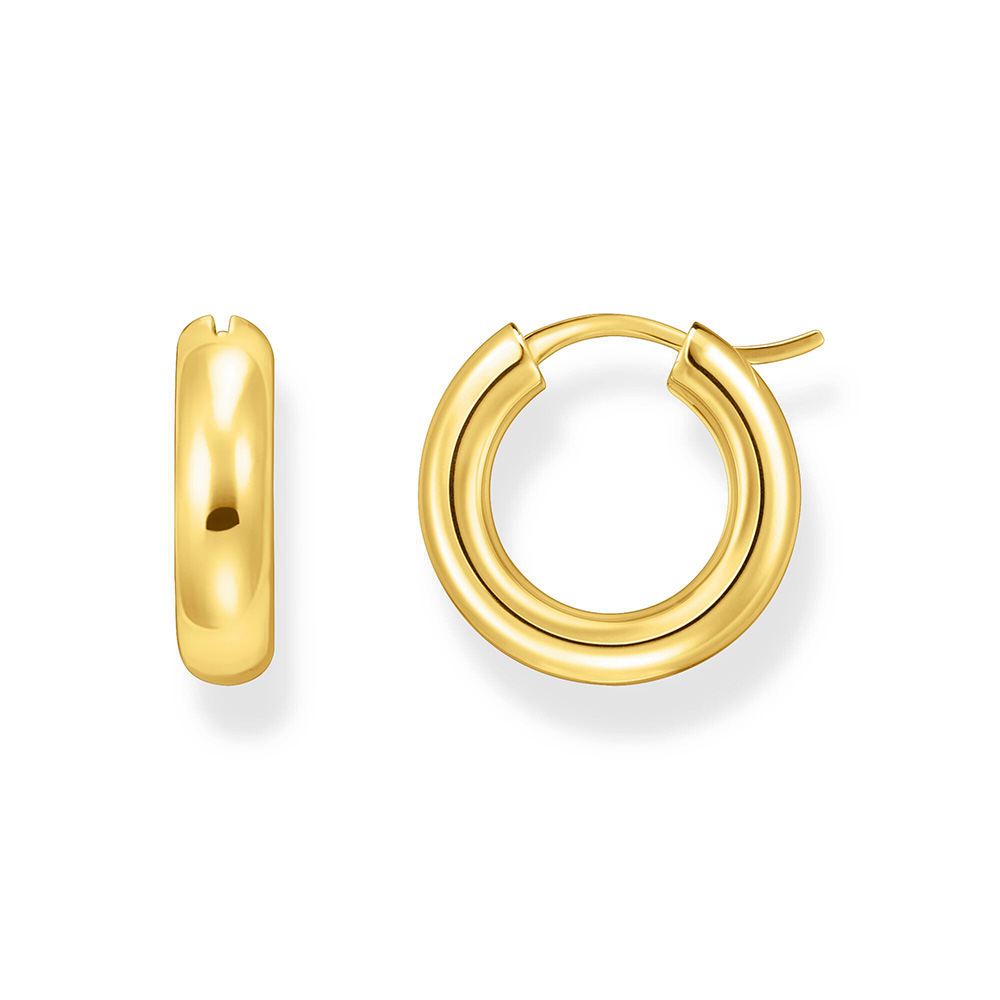 Thomas Sabo Bold Elegance Creolen Chunky-Design vergoldet CR747-413-39 bei Juwelier am Schloss in Schwetzingen Baden-Württemberg