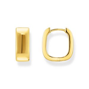 Thomas Sabo Bold Elegance Creolen mit eckiger Form vergoldet CR744-413-39 bei Juwelier am Schloss in Schwetzingen Baden-Württemberg