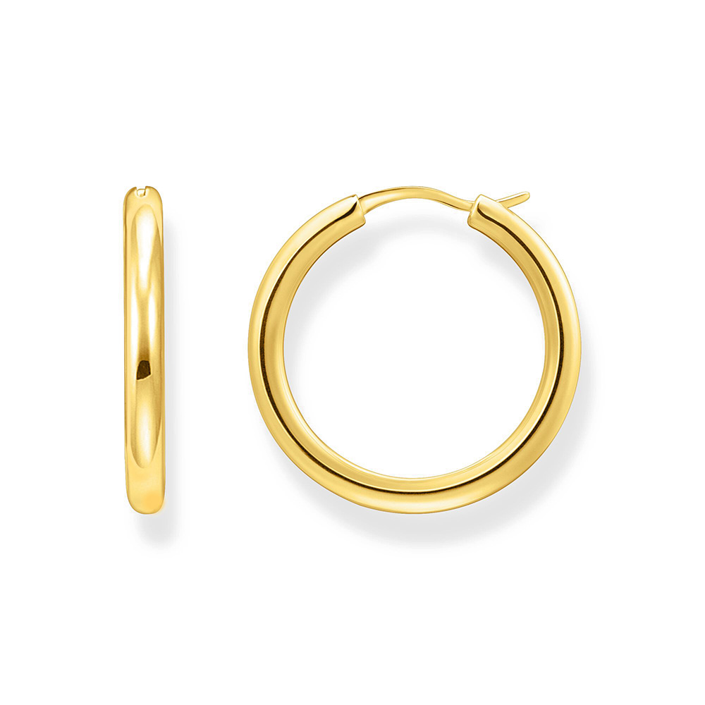 Thomas Sabo Bold Elegance Creolen mit klassisch-elegantem Design vergoldet CR745-413-39 bei Juwelier am Schloss in Schwetzingen Baden-Württemberg