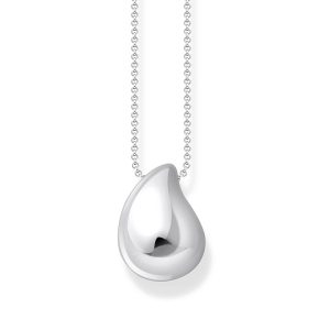 Thomas Sabo Bold Elegance Kette mit Anhänger in organischer Tropfenform Silber KE2281-001-21 bei Juwelier am Schloss in Schwetzingen Baden-Württemberg