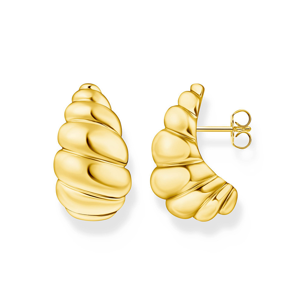 Thomas Sabo Bold Elegance Ohrstecker organische Formen vergoldet H2326-413-39 bei Juwelier am Schloss in Schwetzingen Baden-Württemberg