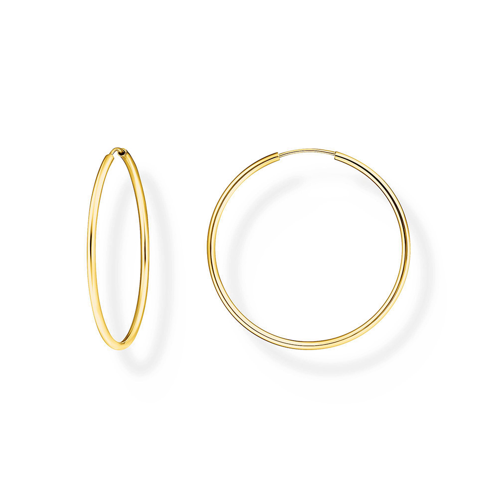 Thomas Sabo Essentials Creolen mittelgroß vergoldet CR728-413-39 bei Juwelier am Schloss in Schwetzingen Baden-Württemberg