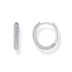 Thomas Sabo True Romance Creolen mit weißem Zirkonia-Pavé Silber CR730-051-14 bei Juwelier am Schloss in Schwetzingen Baden-Württemberg