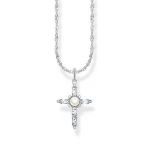 Thomas Sabo True Romance Kette mit weißem Kreuzanhänger Cross Romance Silber KE2296-167-14 bei Juwelier am Schloss in Schwetzingen Baden-Württemberg