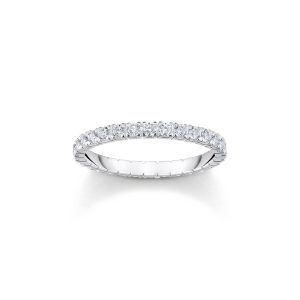 Thomas Sabo True Romance Ring in zartem Design mit weißen Steinen Silber TR2467-051-14 bei Juwelier am Schloss in Schwetzingen Baden-Württemberg