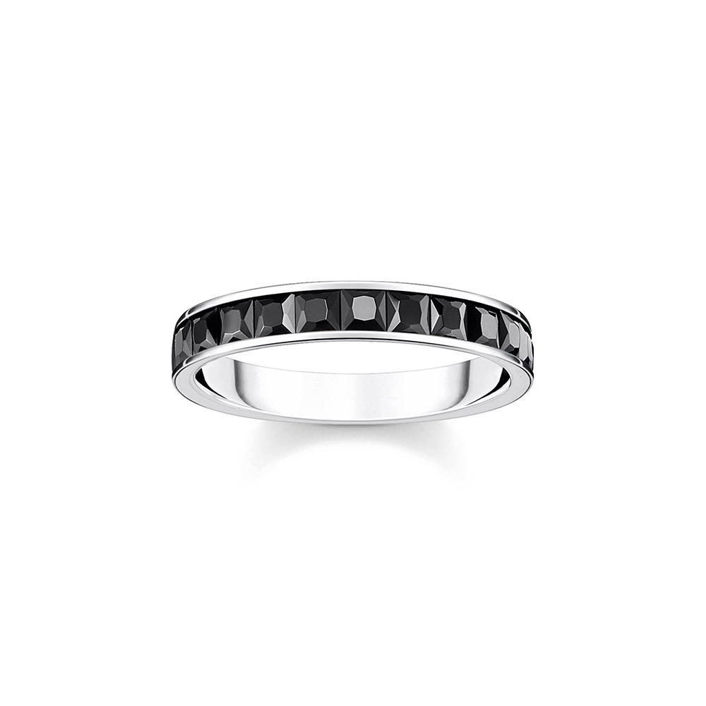Thomas Sabo True Romance Ring mit schwarzen Steinen Pavé Silber TR2358-643-11 bei Juwelier am Schloss in Schwetzingen Baden-Württemberg