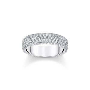 Thomas Sabo True Romance Ring mit weißem Zirkonia-Pavé Silber TR2460-051-14 bei Juwelier am Schloss in Schwetzingen Baden-Württemberg