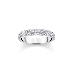 Thomas Sabo True Romance Ring mit weißem Zirkonia-Pavé Silber TR2462-051-14 bei Juwelier am Schloss in Schwetzingen Baden-Württemberg