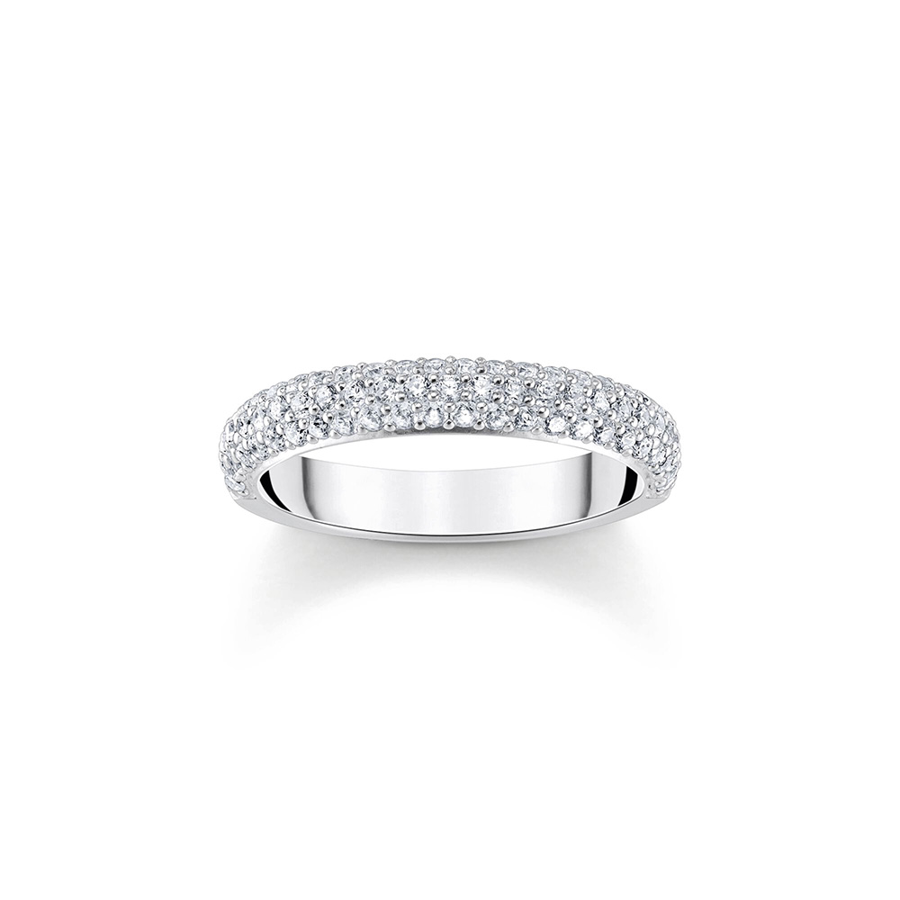Thomas Sabo True Romance Ring mit weißem Zirkonia-Pavé Silber TR2462-051-14 bei Juwelier am Schloss in Schwetzingen Baden-Württemberg