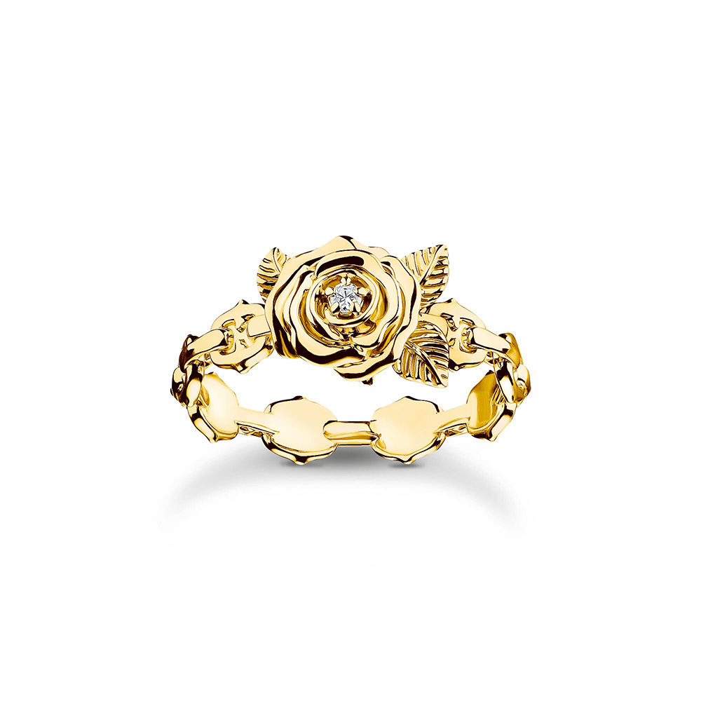 Thomas Sabo True Romance Ring Rose Roses Romance vergoldet TR2482-414-39 bei Juwelier am Schloss in Schwetzingen Baden-Württemberg