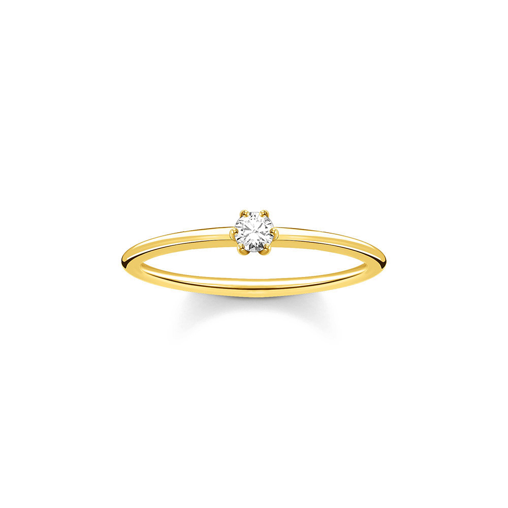 Thomas Sabo True Romance Ring weißer Stein gold TR2312-414-14 bei Juwelier am Schloss in Schwetzingen Baden-Württemberg