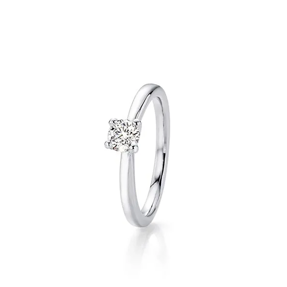 Fischer Trauringe Diamantringe Verlobungsring Herz über Kopf 49-02061-040 bei Juwelier am Schloss in Schwetzingen Baden-Württemberg