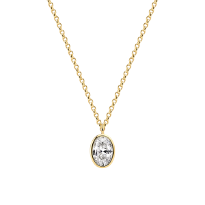 Sif Jakobs Sardinien Necklace Sardinien Ovale SJ-N2795-CZ-YG bei Juwelier am Schloss in Schwetzingen Baden-Württemberg
