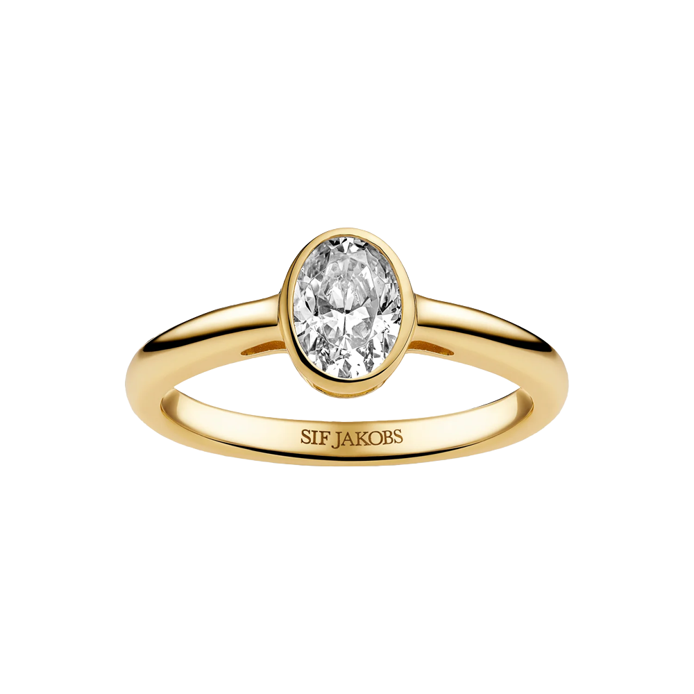 Sif Jakobs Sardinien Ring Sardinien Ovale Piccolo SJ-R2795-CZ-YG-54 bei Juwelier am Schloss in Schwetzingen Baden-Württemberg