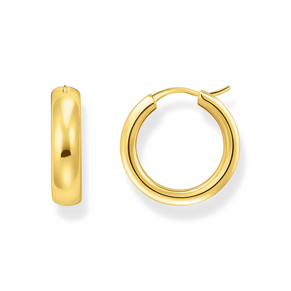 Thomas Sabo Bold Elegance Creolen Chunky-Design vergoldet CR746-413-39 bei Juwelier am Schloss in Schwetzingen Baden-Württemberg