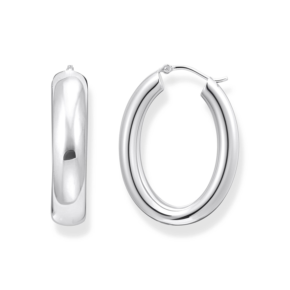 Thomas Sabo Bold Elegance Creolen Chunky Silber CR739-001-21 bei Juwelier am Schloss in Schwetzingen Baden-Württemberg