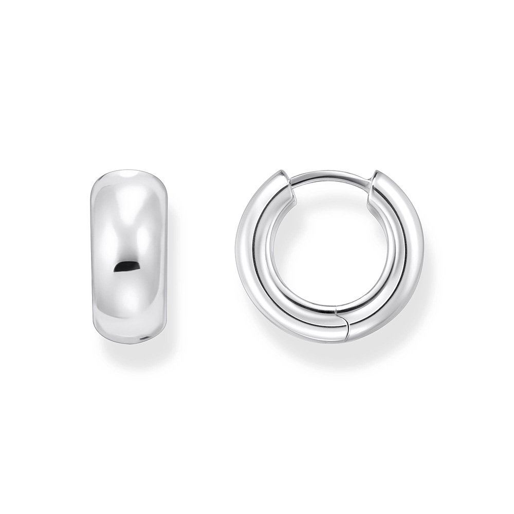 Thomas Sabo Bold Elegance Creolen Mini-Chunky-Form Silber CR741-001-21 bei Juwelier am Schloss in Schwetzingen Baden-Württemberg