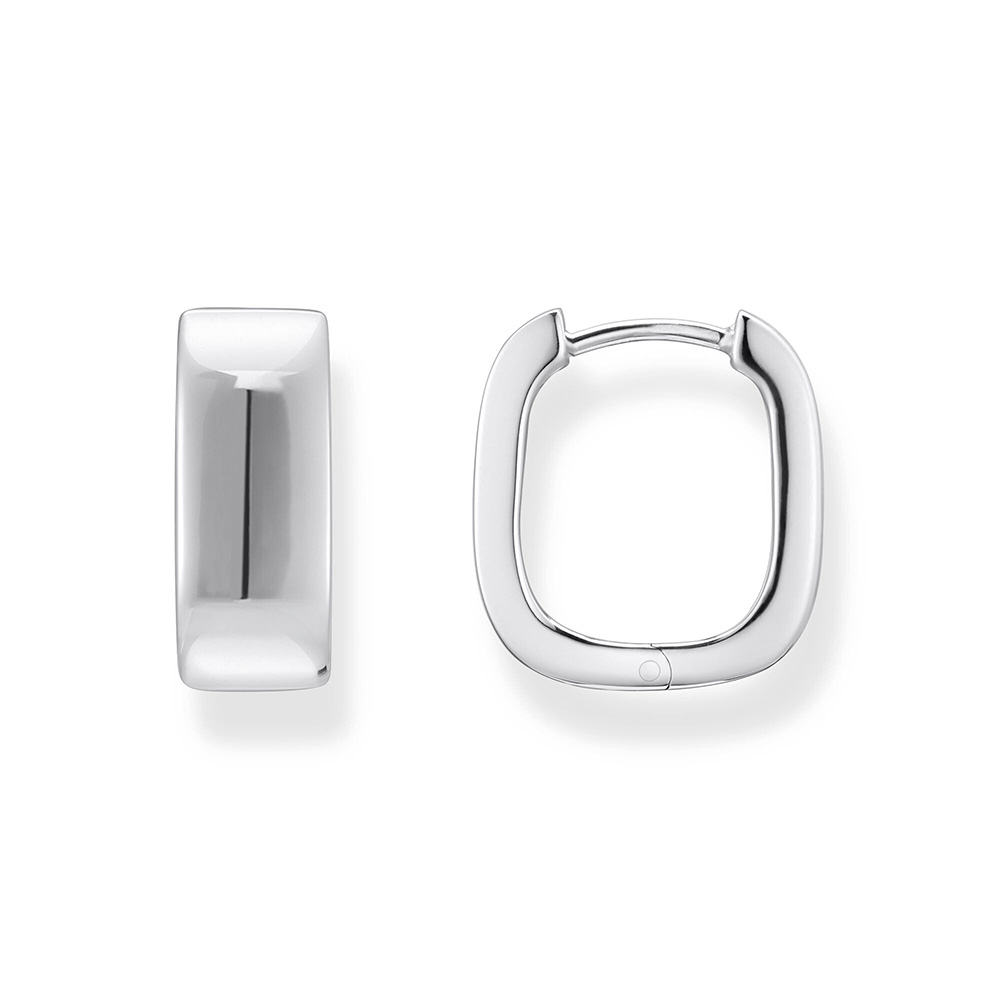 Thomas Sabo Bold Elegance Creolen mit eckiger Form Silber CR744-001-21 bei Juwelier am Schloss in Schwetzingen Baden-Württemberg