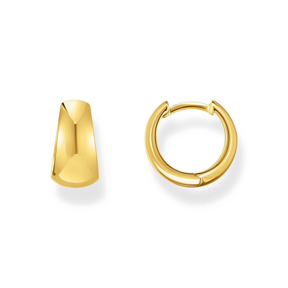 Thomas Sabo Bold Elegance Creolen Trapezform vergoldet CR740-413-39 bei Juwelier am Schloss in Schwetzingen Baden-Württemberg