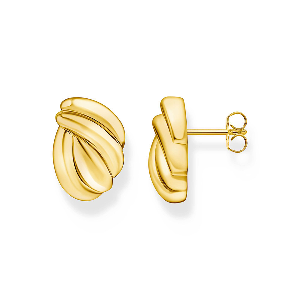 Thomas Sabo Bold Elegance Ohrstecker organische Formen vergoldet H2327-413-39 bei Juwelier am Schloss in Schwetzingen Baden-Württemberg