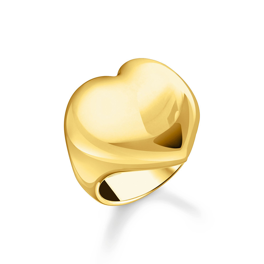 Thomas Sabo Bold Elegance Ring in Herzform vergoldet TR2471-413-39 bei Juwelier am Schloss in Schwetzingen Baden-Württemberg