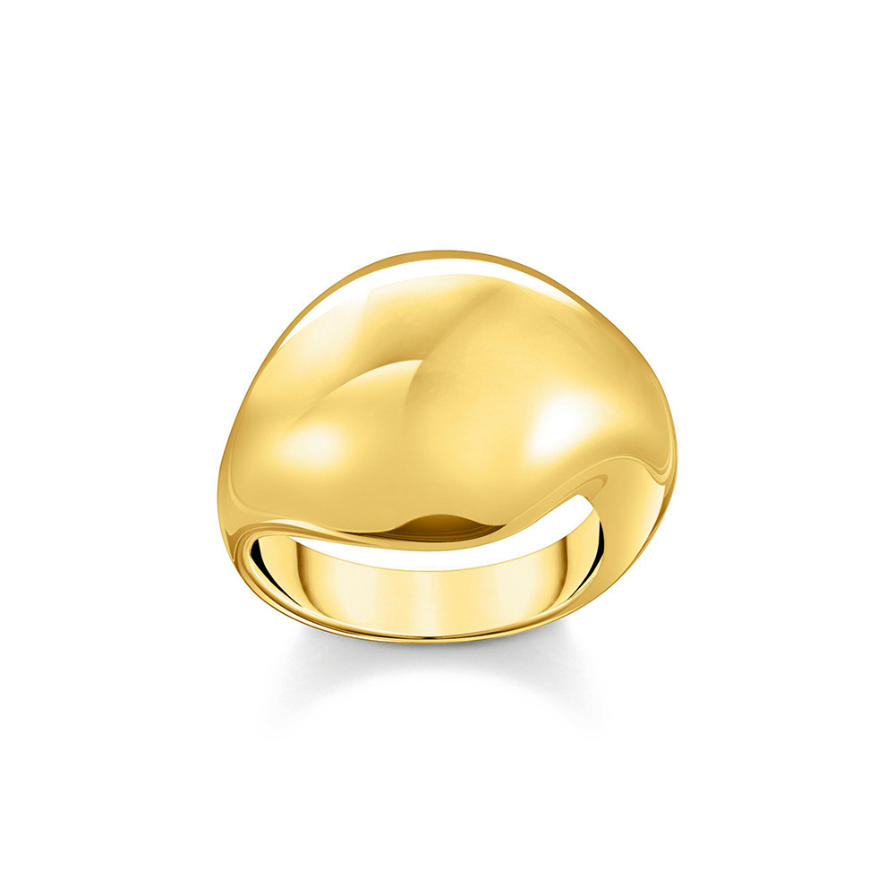 Thomas Sabo Bold Elegance Ring in organischer Tropfenform vergoldet TR2470-413-39 bei Juwelier am Schloss in Schwetzingen Baden-Württemberg