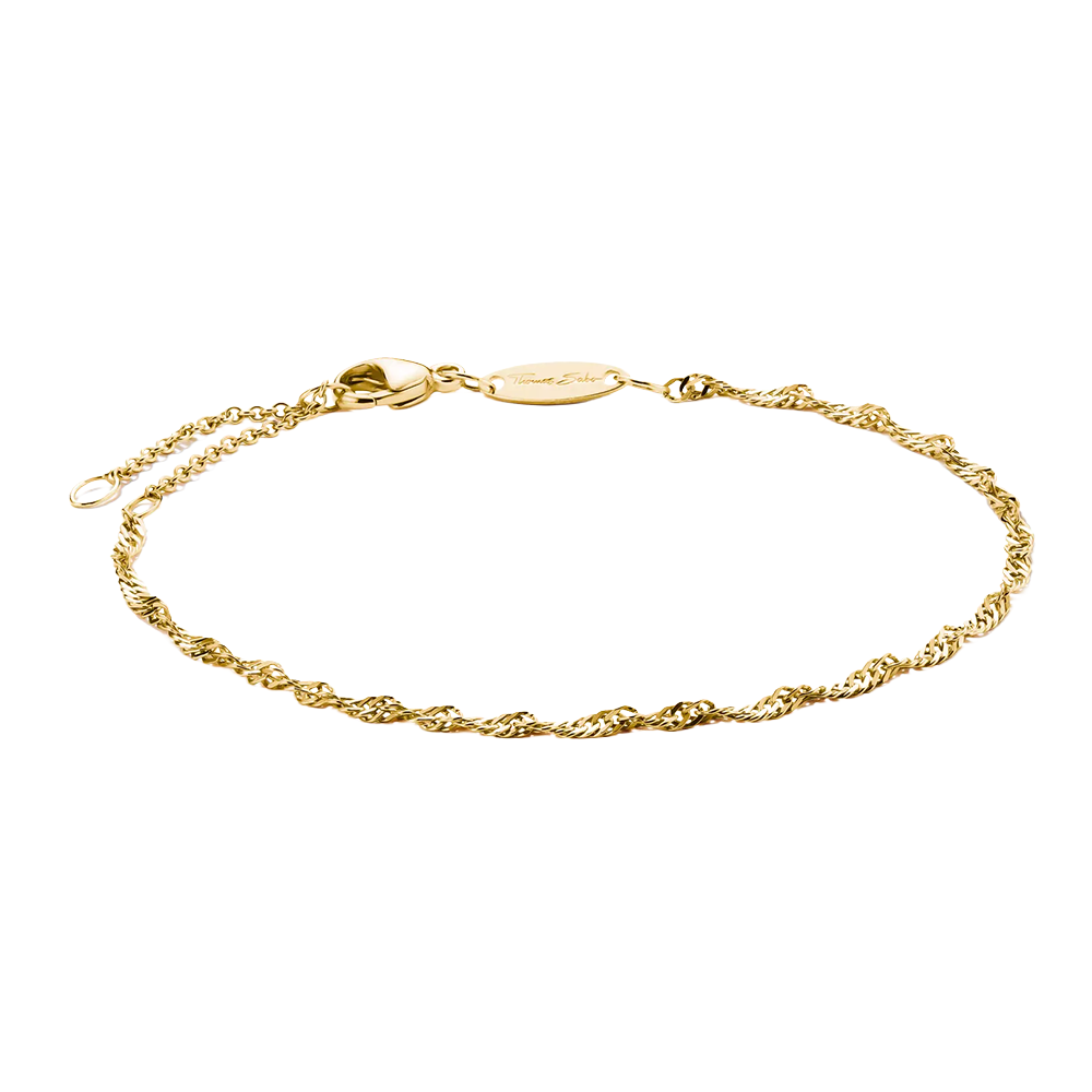 Thomas Sabo Charm Connect Charm-Armband Singapur-Design vergoldet A2208-413-39 bei Juwelier am Schloss in Schwetzingen Baden-Württemberg