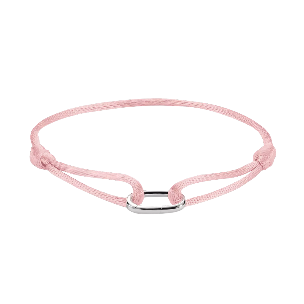 Thomas Sabo Charm Connect Textilarmband pink Connect Silber C1210-001-9 bei Juwelier am Schloss in Schwetzingen Baden-Württemberg