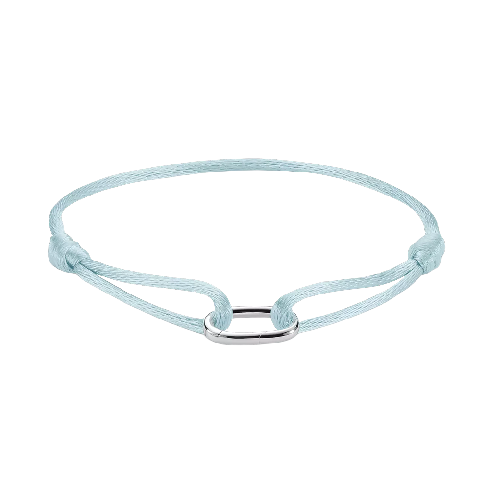 Thomas Sabo Charm Connect Textilarmband türkis Connect Silber C1210-001-17 bei Juwelier am Schloss in Schwetzingen Baden-Württemberg