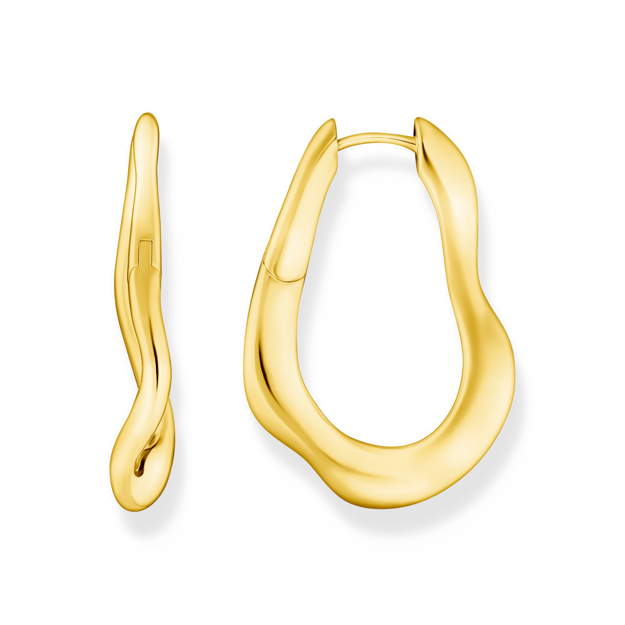 Thomas Sabo Creolen groß Natural Beauty vergoldet CR755-413-39 bei Juwelier am Schloss in Schwetzingen Baden-Württemberg
