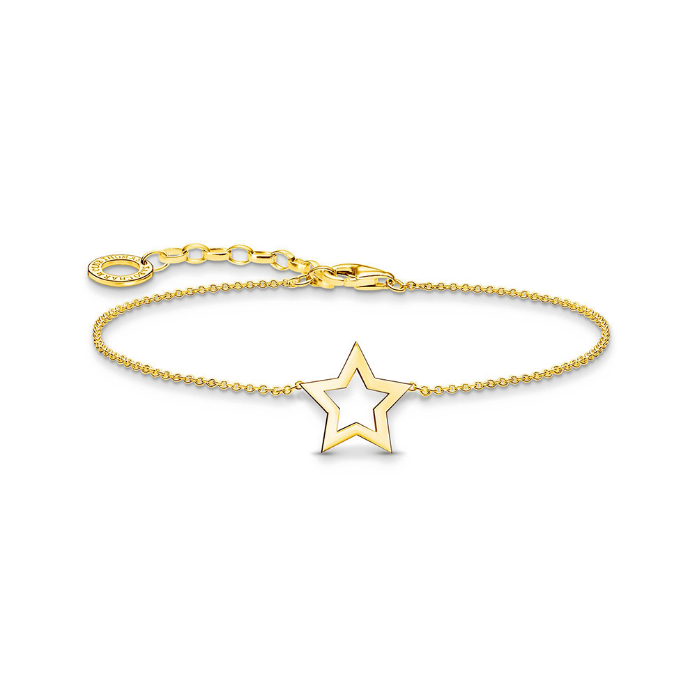 Thomas Sabo Essentials Armband mit Stern-Anhänger vergoldet A2162-413-39 bei Juwelier am Schloss in Schwetzingen Baden-Württemberg