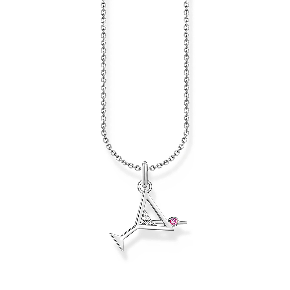 Thomas Sabo Essentials Kette mit Cocktail-Anhänger Silber KE2232-013-27 bei Juwelier am Schloss in Schwetzingen Baden-Württemberg