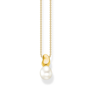 Thomas Sabo Kette mit Perlen-Anhänger Natural Beauty vergoldet KE2318-430-14 bei Juwelier am Schloss in Schwetzingen Baden-Württemberg