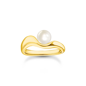 Thomas Sabo Ring mit Perle Natural Beauty vergoldet TR2485-430-14 bei Juwelier am Schloss in Schwetzingen Baden-Württemberg