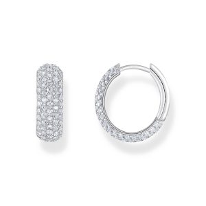 Thomas Sabo True Romance Creolen mit weißem Zirkonia-Pavé Silber CR731-051-14 bei Juwelier am Schloss in Schwetzingen Baden-Württemberg