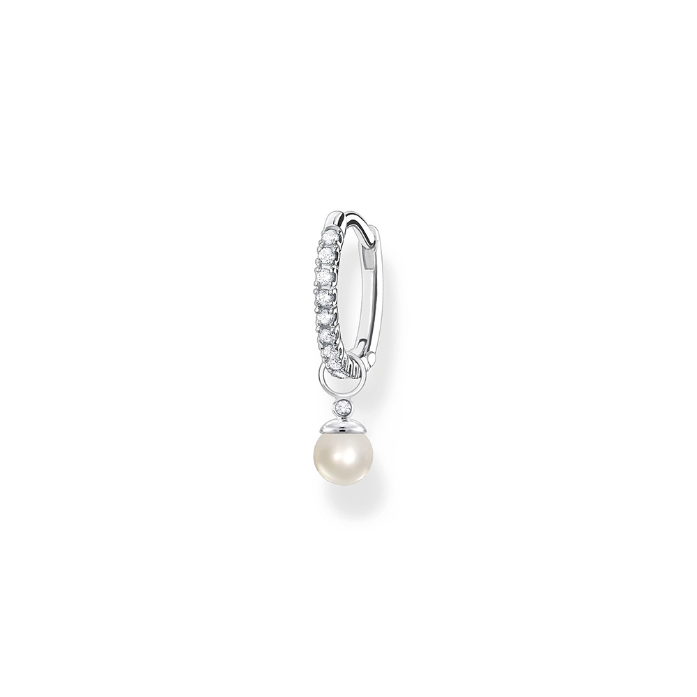 Thomas Sabo True Romance Einzel Creole mit Perlen Anhänger silber CR702-167-14 bei Juwelier am Schloss in Schwetzingen Baden-Württemberg