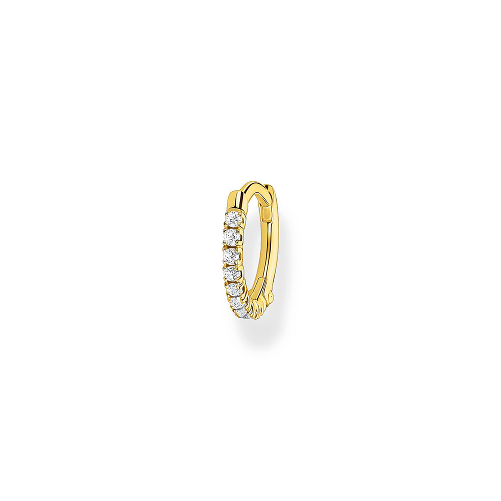 Thomas Sabo True Romance Einzel Creole weiße Steine gold CR658-414-14 bei Juwelier am Schloss in Schwetzingen Baden-Württemberg