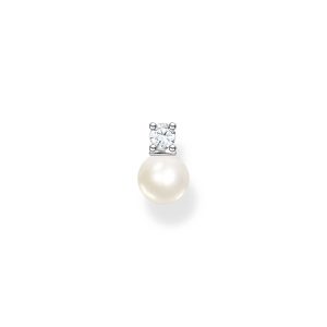 Thomas Sabo True Romance Einzel Ohrstecker Perle mit weißem Stein silber H2214-167-14 bei Juwelier am Schloss in Schwetzingen Baden-Württemberg