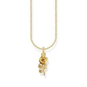 Thomas Sabo True Romance Kette mit Rosen-Anhänger vergoldet KE2269-413-39 bei Juwelier am Schloss in Schwetzingen Baden-Württemberg