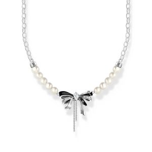 Thomas Sabo True Romance Schleifen-Kette mit Perlen Lovely Romance Silber KE2295-167-11 bei Juwelier am Schloss in Schwetzingen Baden-Württemberg