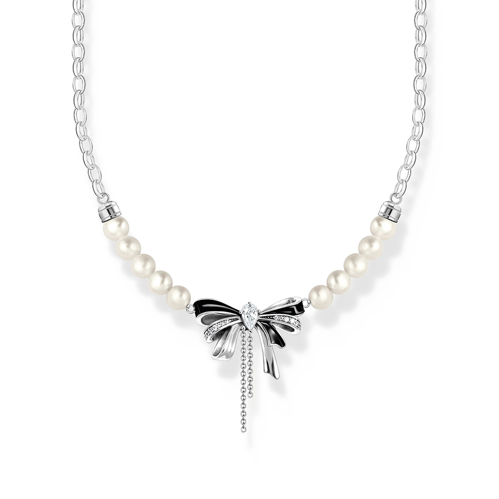 Thomas Sabo True Romance Schleifen-Kette mit Perlen Lovely Romance Silber KE2295-167-11 bei Juwelier am Schloss in Schwetzingen Baden-Württemberg
