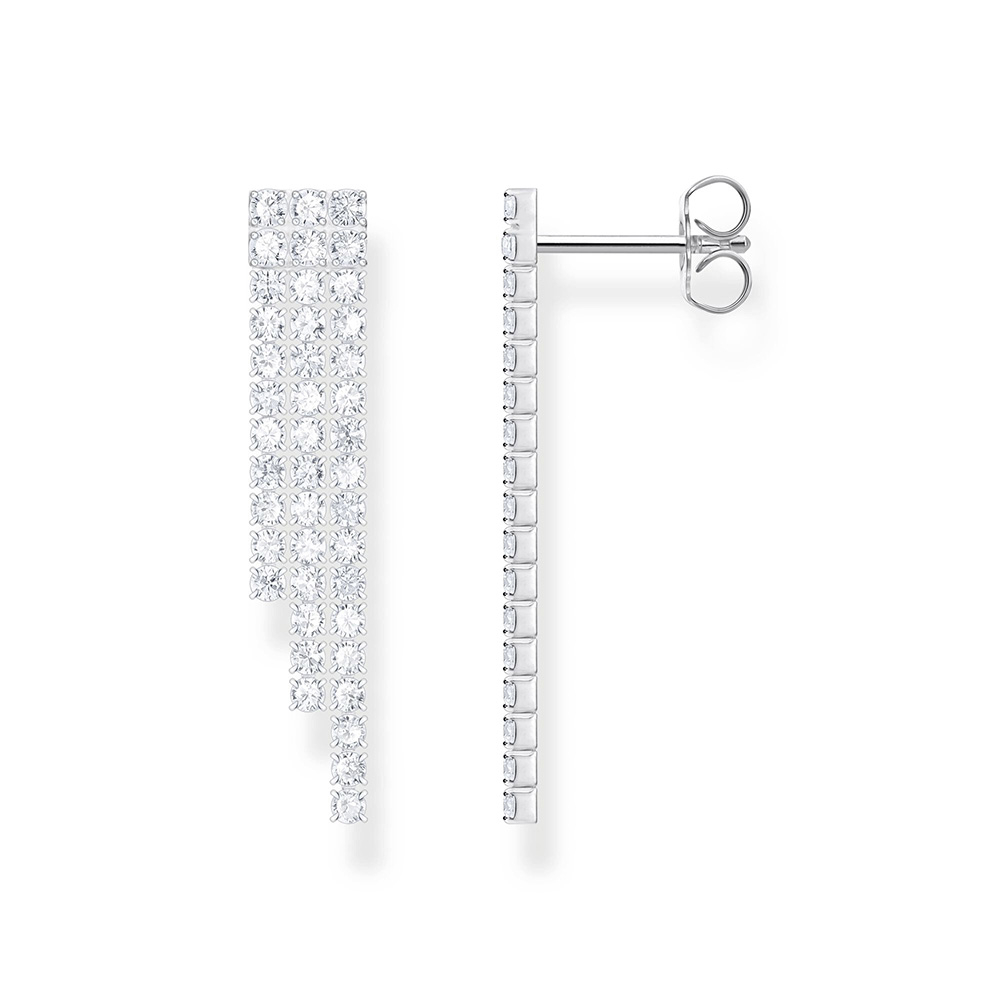 Thomas Sabo True Romance Wasserfall-Ohrringe mit weißen Steinen Silber H2309-051-14 bei Juwelier am Schloss in Schwetzingen Baden-Württemberg